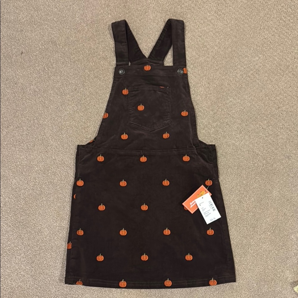 Gymboree Brown and Orange Corduroy Overalls
